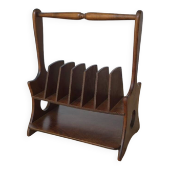 Wooden magazine rack