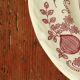 Set of 4 royal art pottery onion blue plates