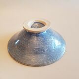 Empty pocket bowl cup on ceramic pedestal with signed spike holes