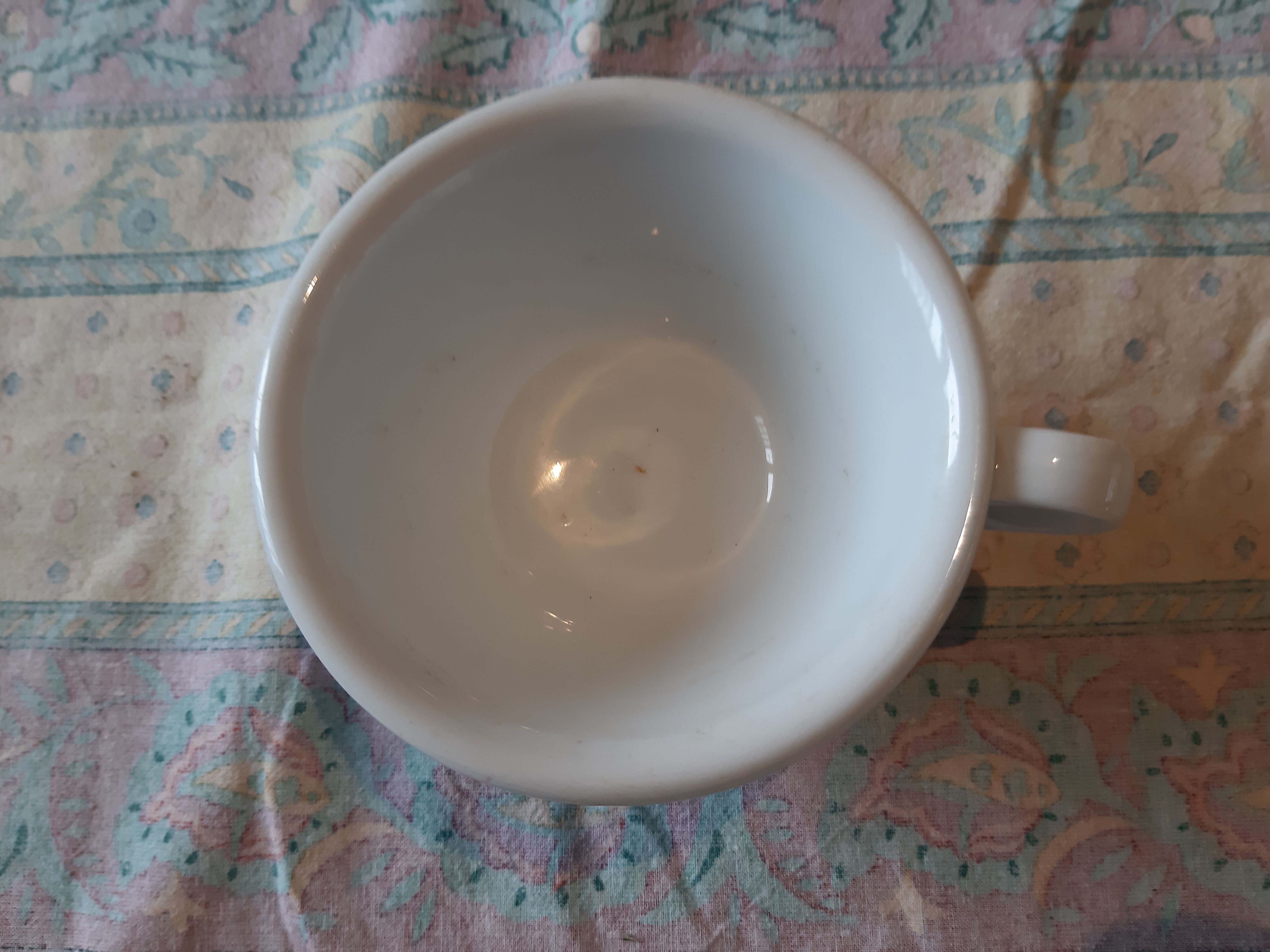 Brulot cup with porcelain chocolate 19th