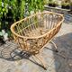Vintage rattan crib