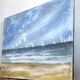 Vintage painting "Stormy Sky & Sailboats" – Signed canvas painting