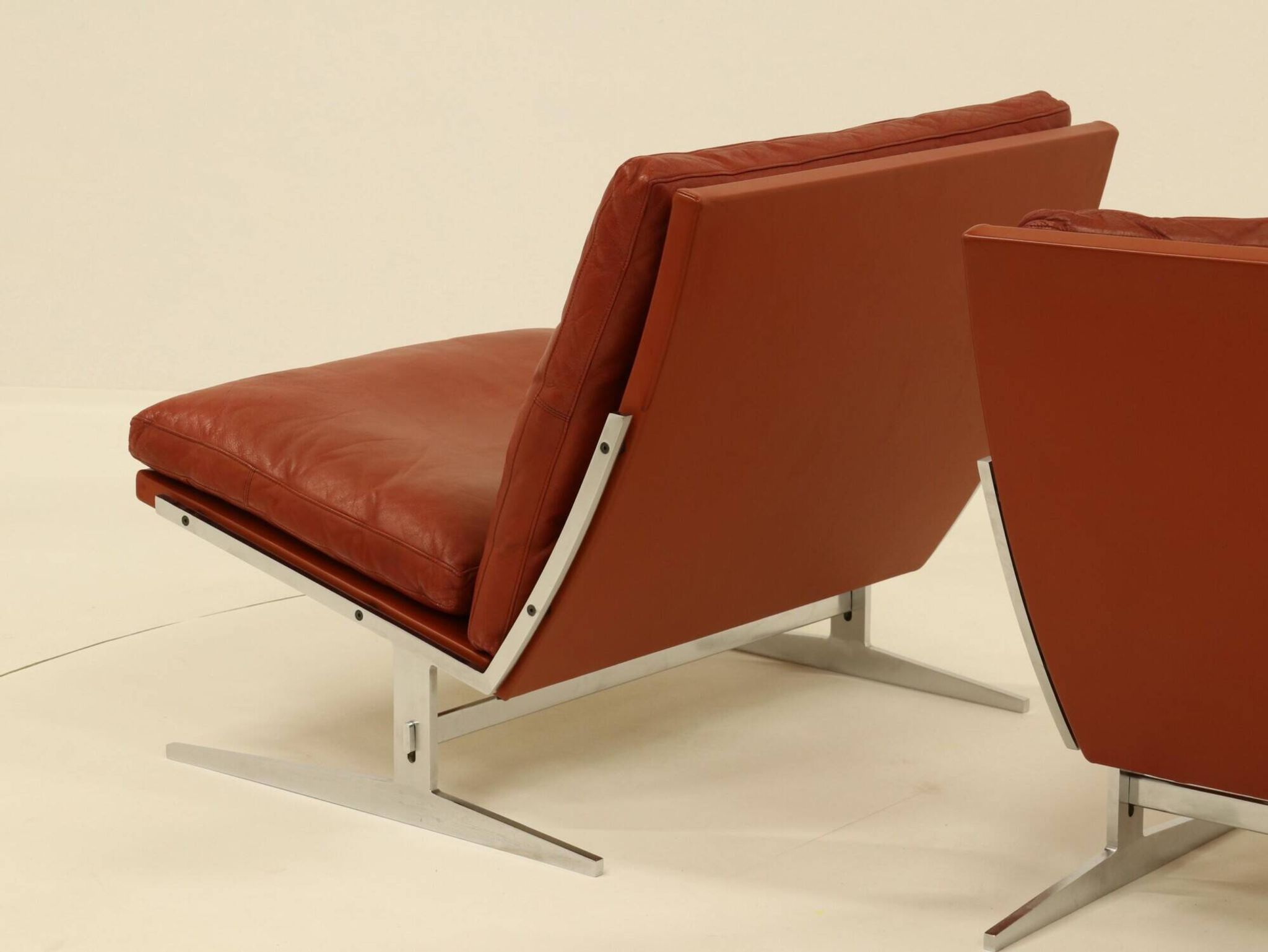 2 Easy Chairs Model BO 561 by Preben Fabricius & Jorgen Kastholm for BO-EX 1960s