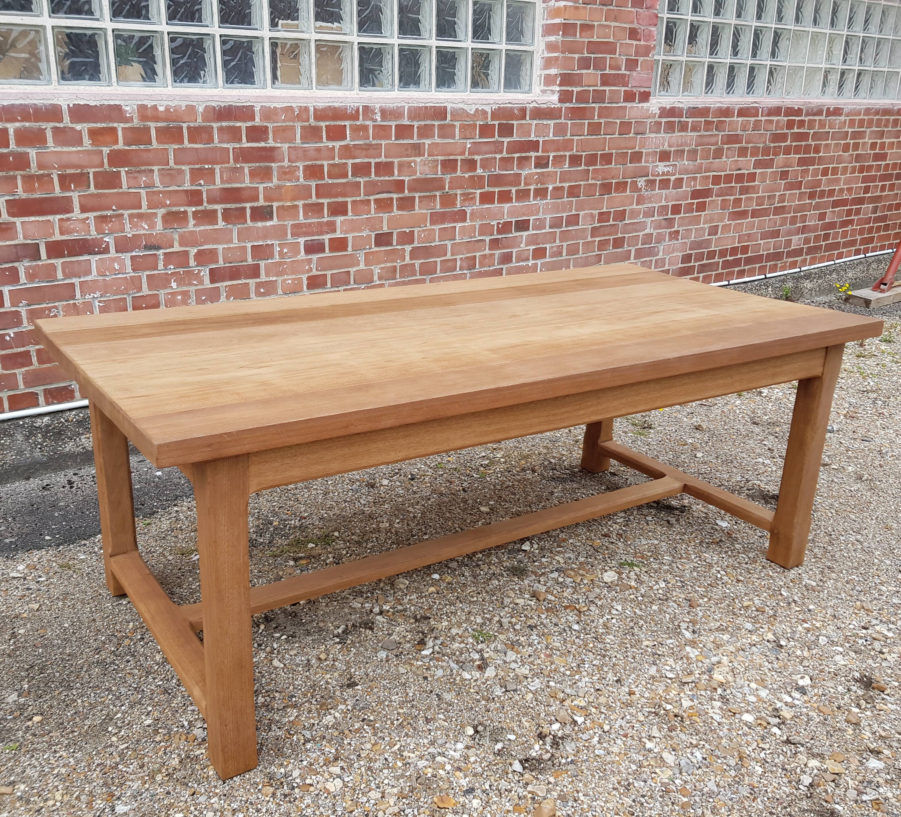 Oak farm table 2m
