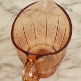 Pitcher pink glass 1960
