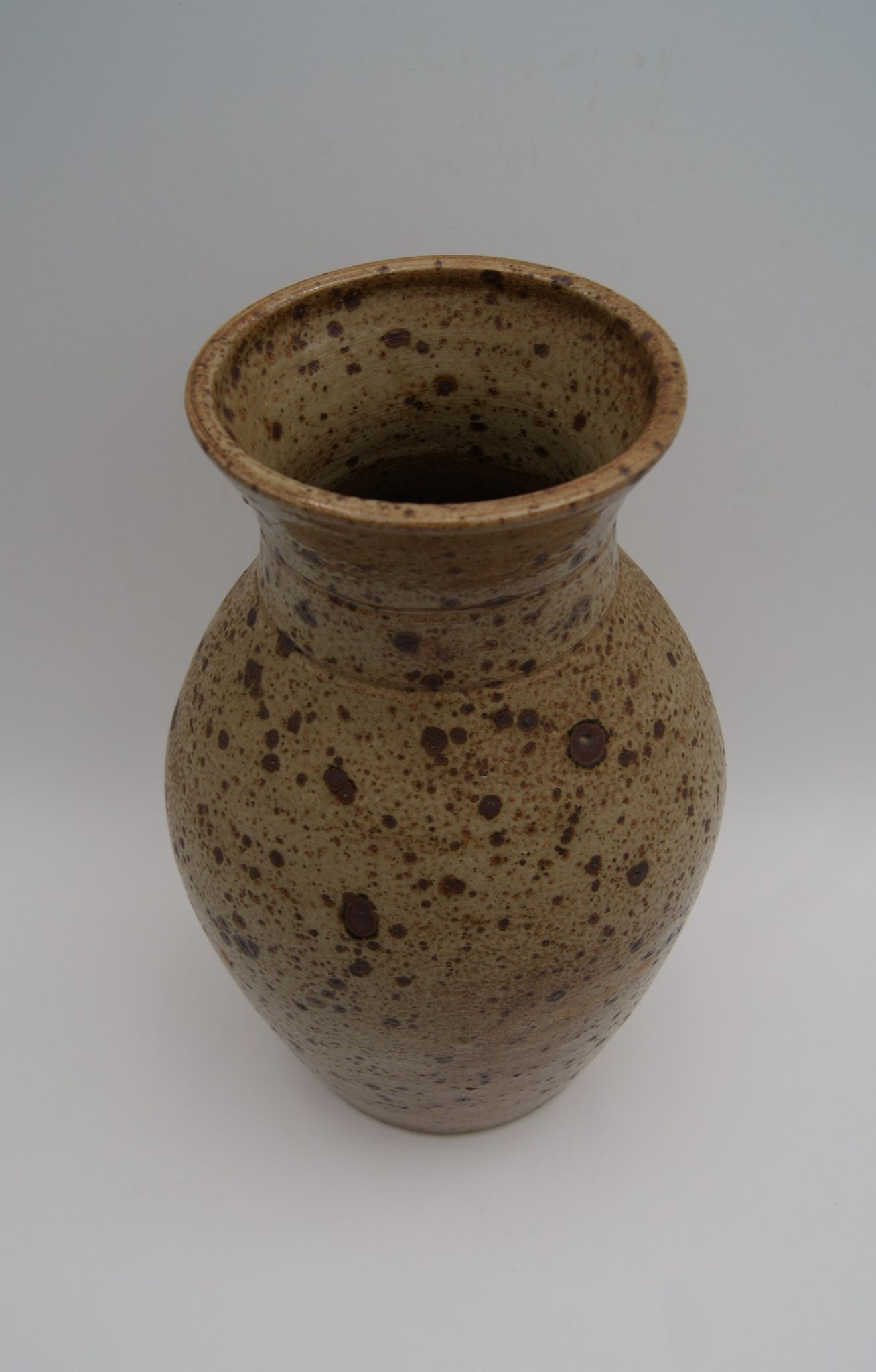 Vase grès pyrité vintage