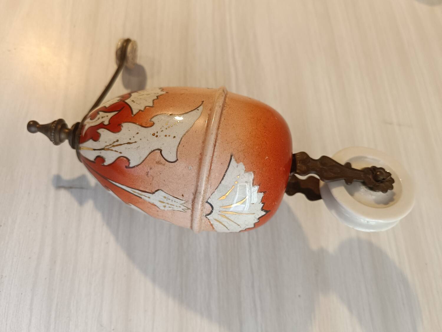 Opaline glass pendant light