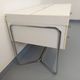 Vintage Bauhaus style desk in melamine and chrome metal from the 1970s.