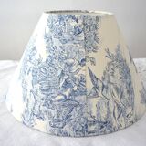 Blue jouy canvas lampshade