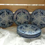 Set of 8 plates Faïence de Monterault