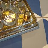 1970 glass wall light by Heinz Neuhaus