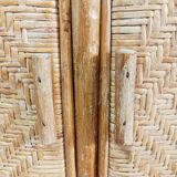 Low rattan buffet