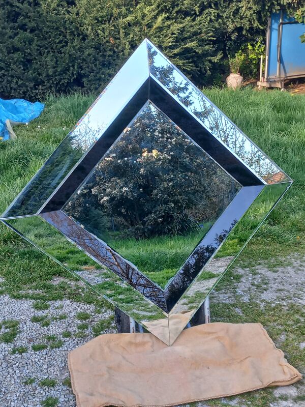 Miroir design des années 70/80 made in Belgium