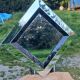 70s/80s design mirror made in Belgium