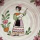Lot 2 plates decoration characters