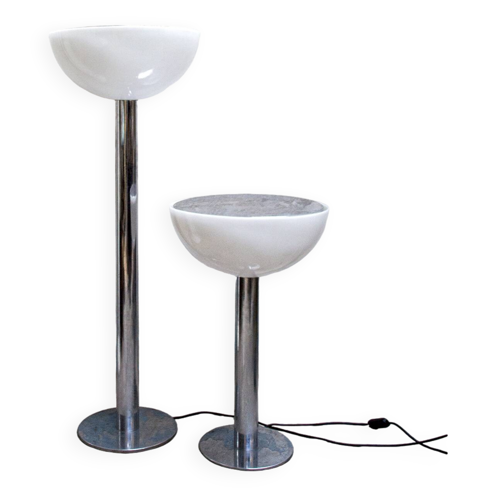 Coppia di lampade da terra di Gigi & Pepe Tanzi per Dalca Italia anni '70