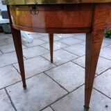 Table bouillotte ancienne style louis xvi plateau marbre