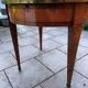 Antique Louis XVI style hot water bottle table with marble top