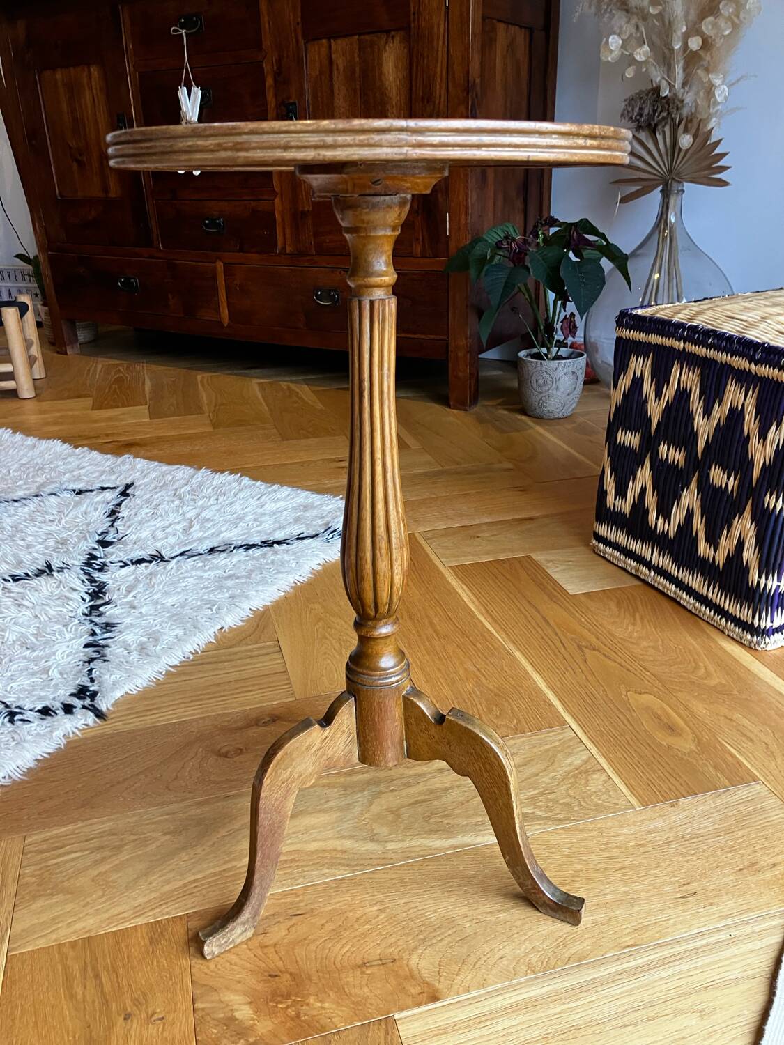 Vintage wooden side table