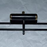 Vintage 1970s metal wall coat rack
