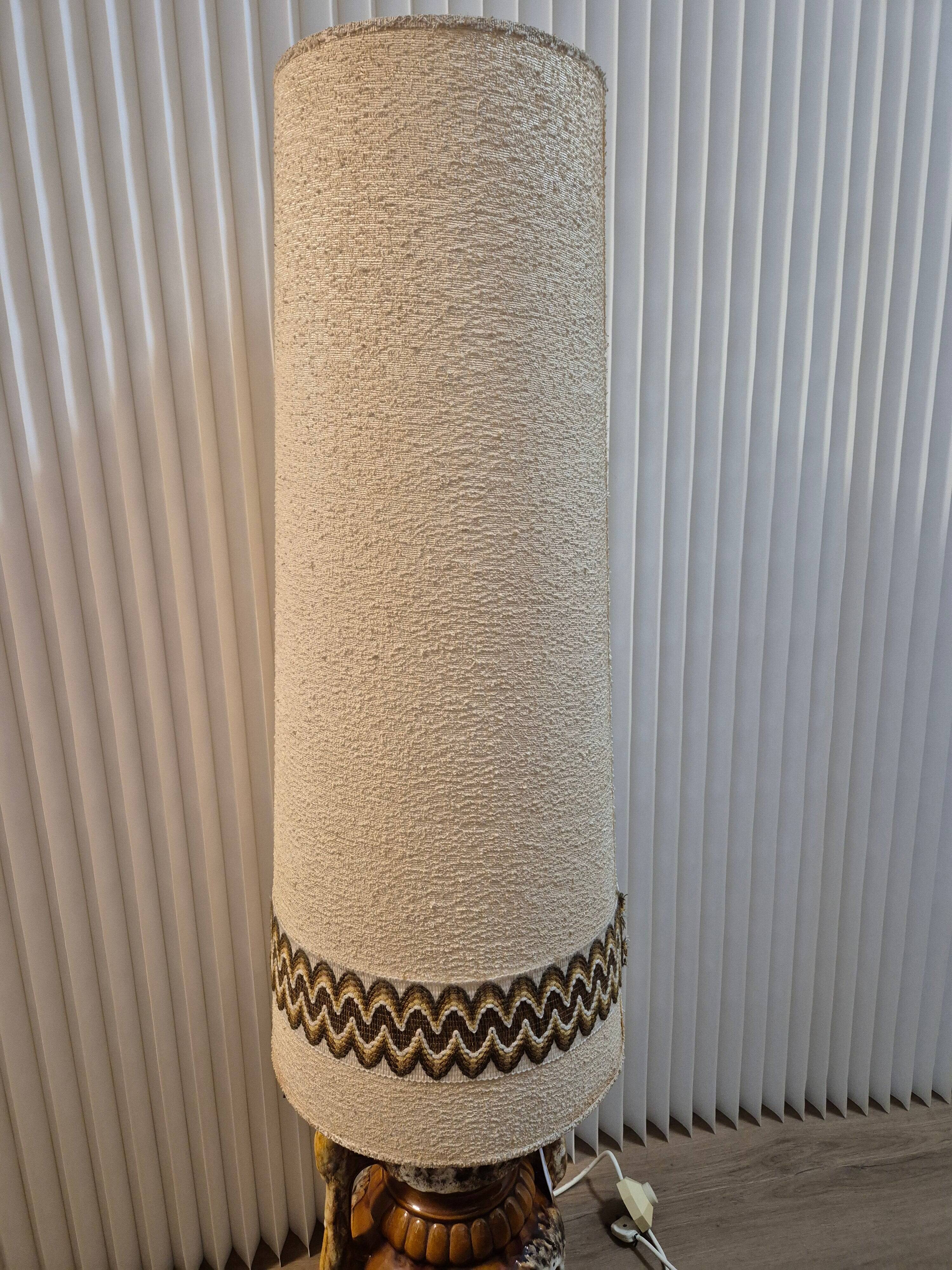 Vintage 1970s ceramic sun lamp