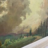 Landscape painting by Émile-Henry Tilmans 1945
