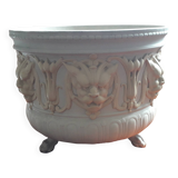 Very rare fine stoneware pot signed Sarreguemines from the end of the 19th century