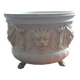 Very rare fine stoneware pot signed Sarreguemines from the end of the 19th century