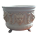 Very rare fine stoneware pot signed Sarreguemines from the end of the 19th century
