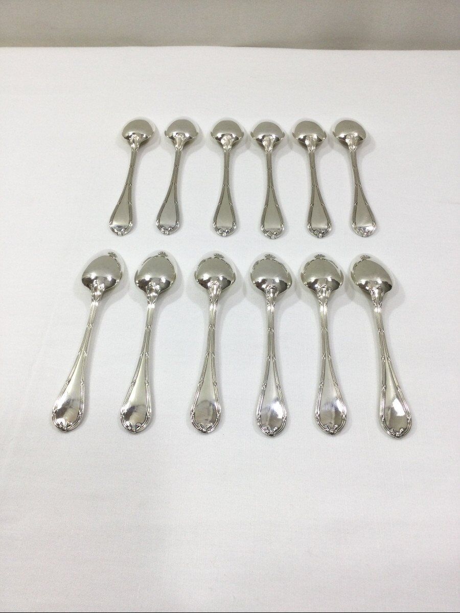 Christofle - Teaspoons Cross ribbons