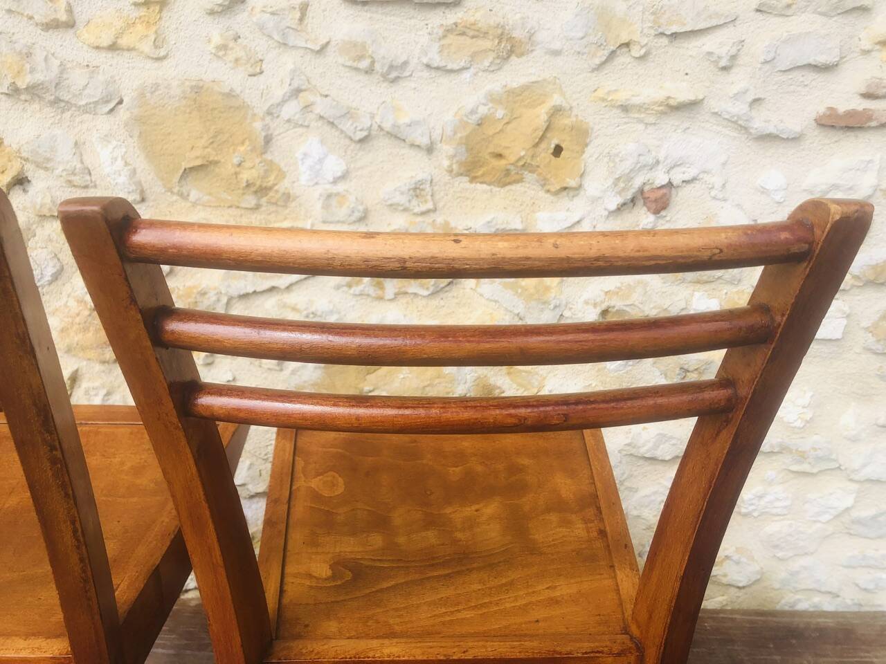 Pair of vintage bistro chairs, Stella Luterma, Circa 60'