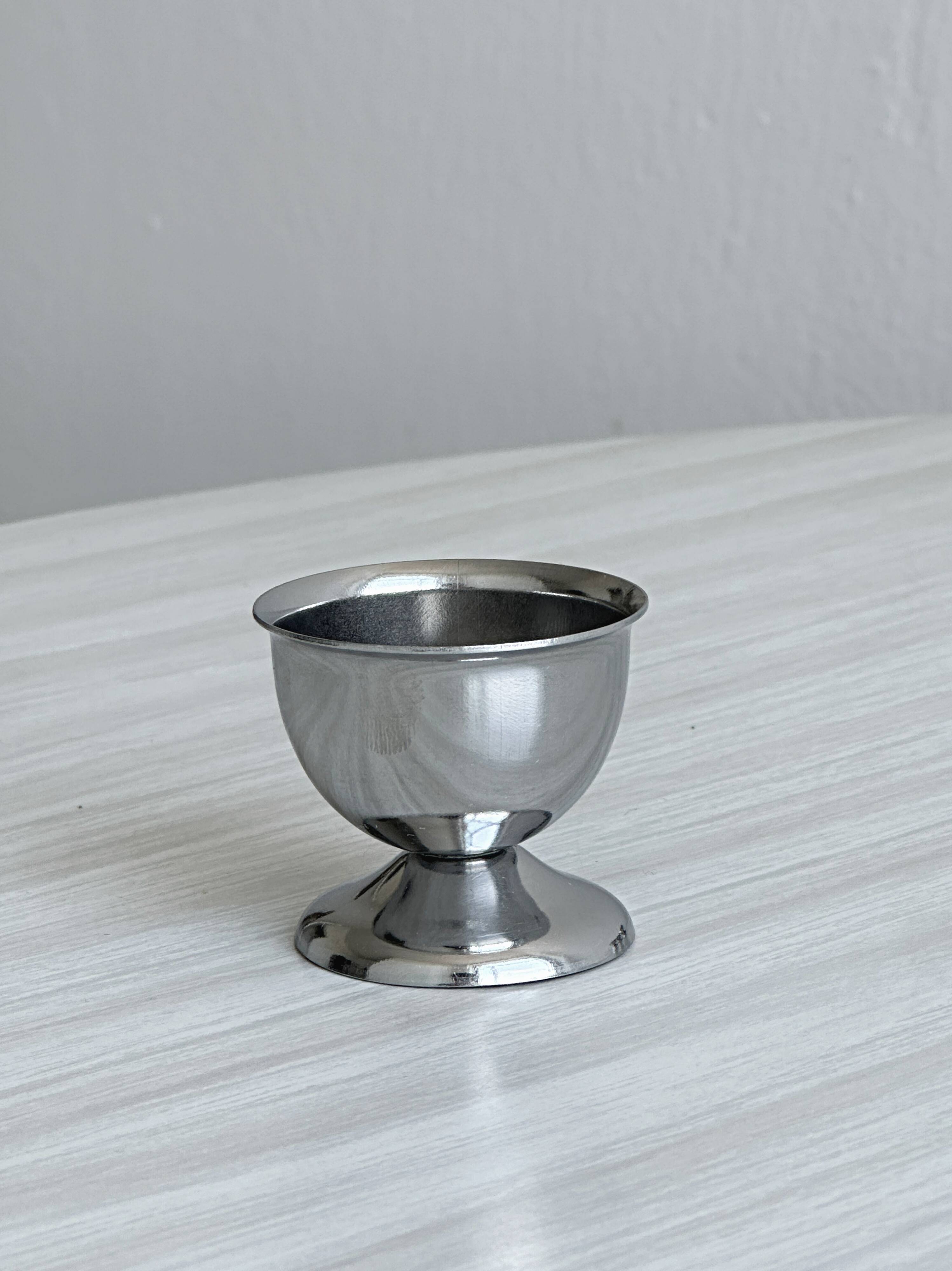 Lot de 5 coquetiers vintage en inox