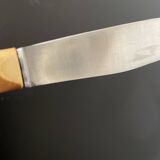 Bamboo handle cheese knife