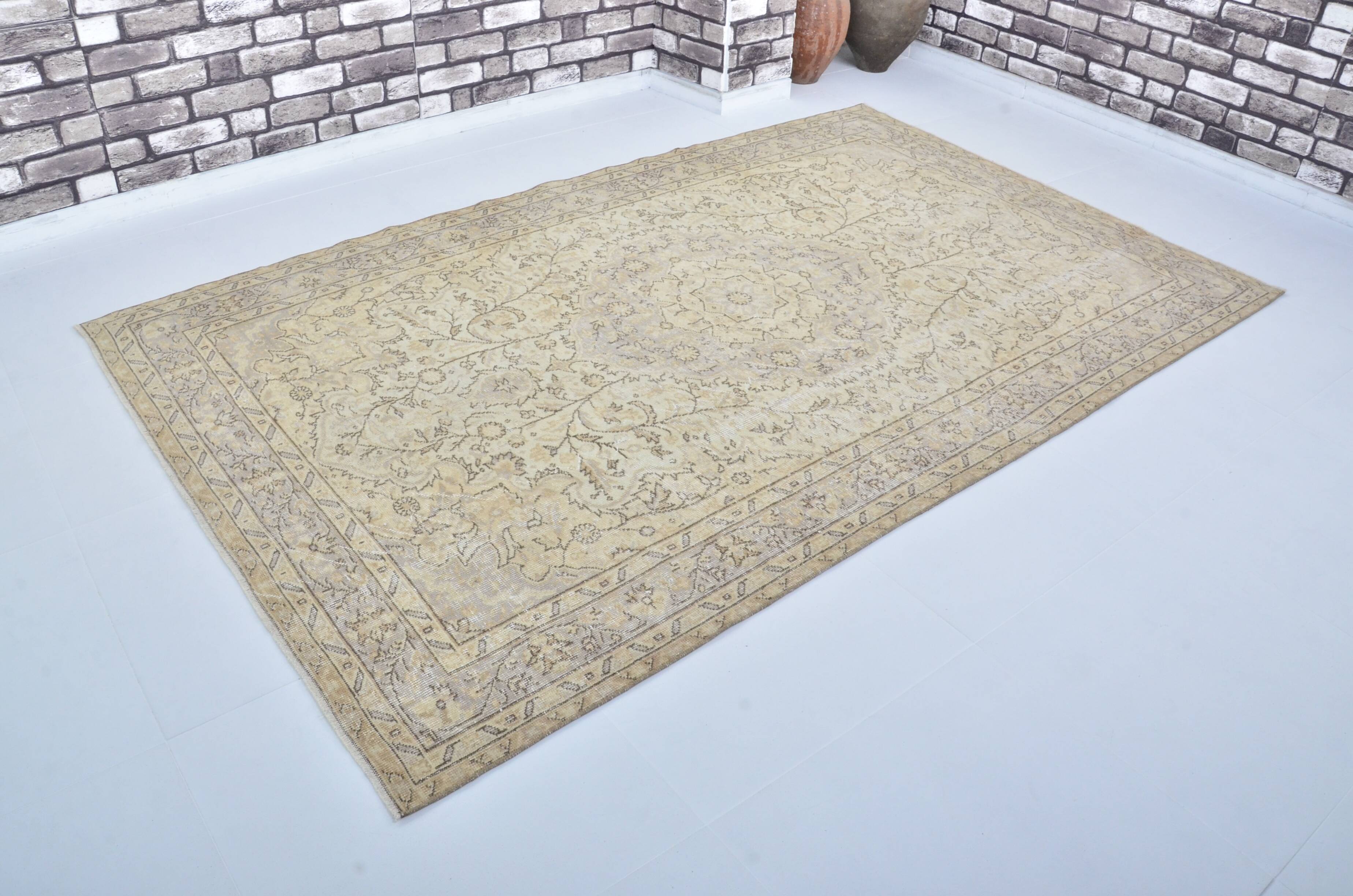 Beige & Brown Turkish Area Carpet sku 3243