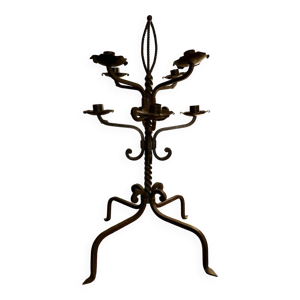 chandelier fer forgé - ancien