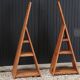 Pine wood bookcase or bedside table, 1970s