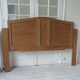 Headboard for a 160 bed in solid walnut. Unique piece made from old elements.