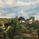 Tableau ancien Pierre Lebourg paysage de l'Allier