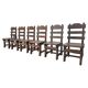 Set of 6 Brutalist Dining Chairs in Belgian Oak, 1965