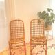 Vintage rattan chair pair "Alice"