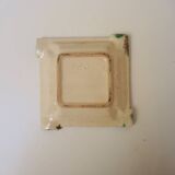 Antique square ceramic ashtray