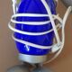 Table lamp. cobalt blue ovoid. creator tatsuo konno.
