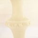 Pair of lamps  feet in white marble