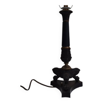 Antique lamp base with lion's paw - Restoration Period - Empire