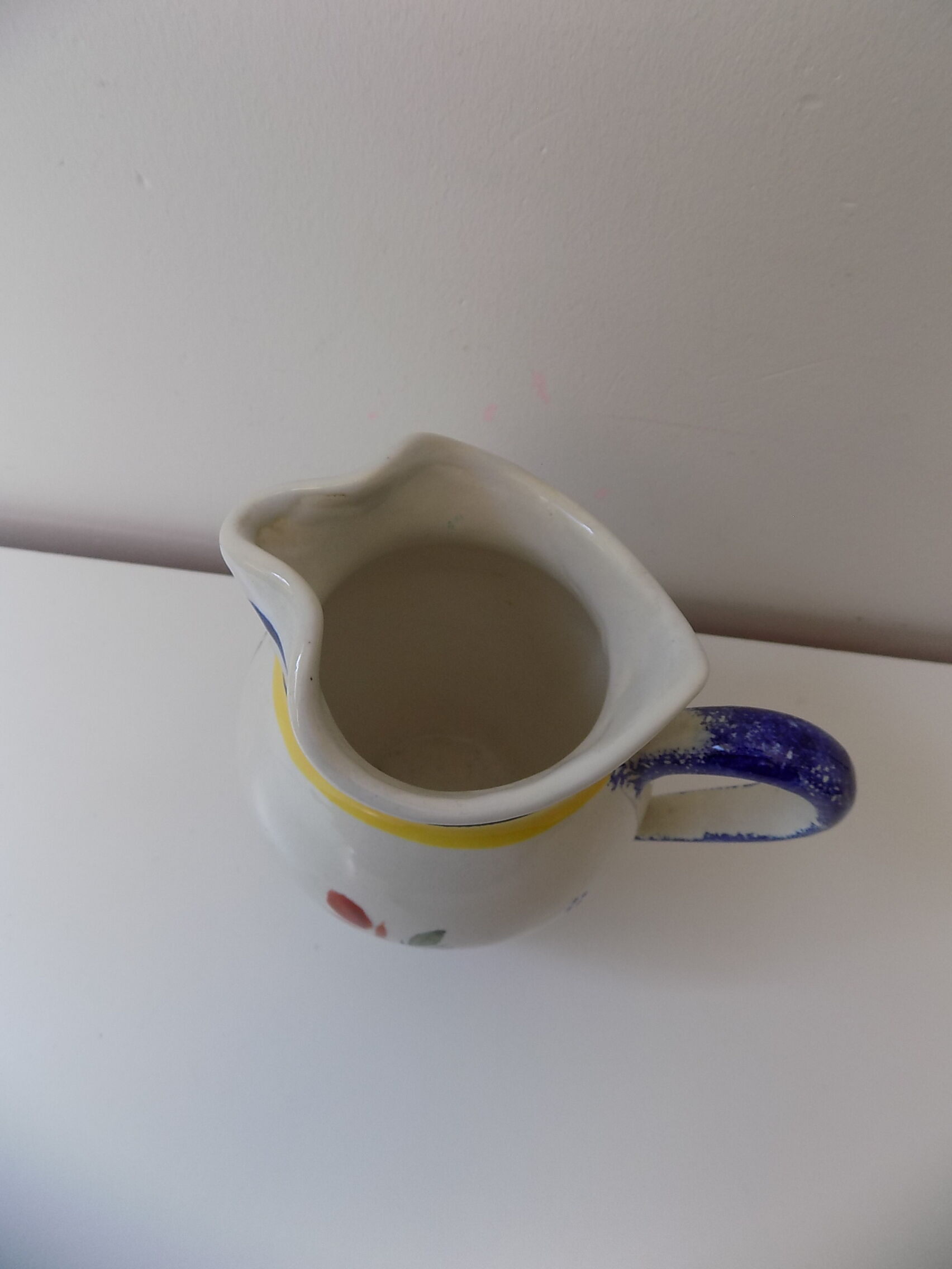 Earthenware Henriot Quimper numbered jug