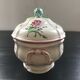 Vegetable dish with floral decoration