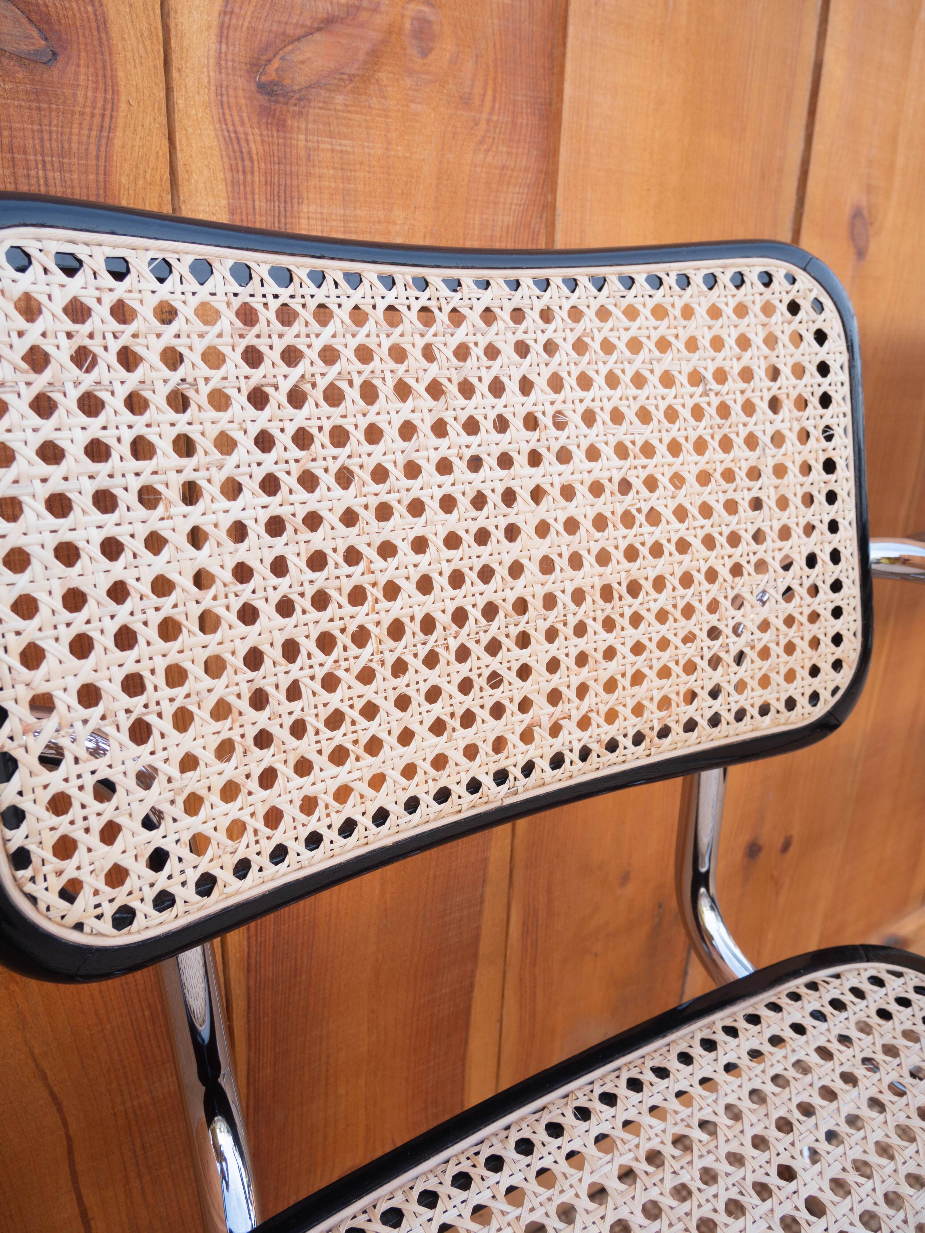 Pair of Cesca B64 armchairs by Marcel Breuer