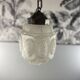 Art Deco frosted glass pendant light