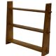 Vintage wooden wall shelve rack bookshelf in pinewood minimalist design