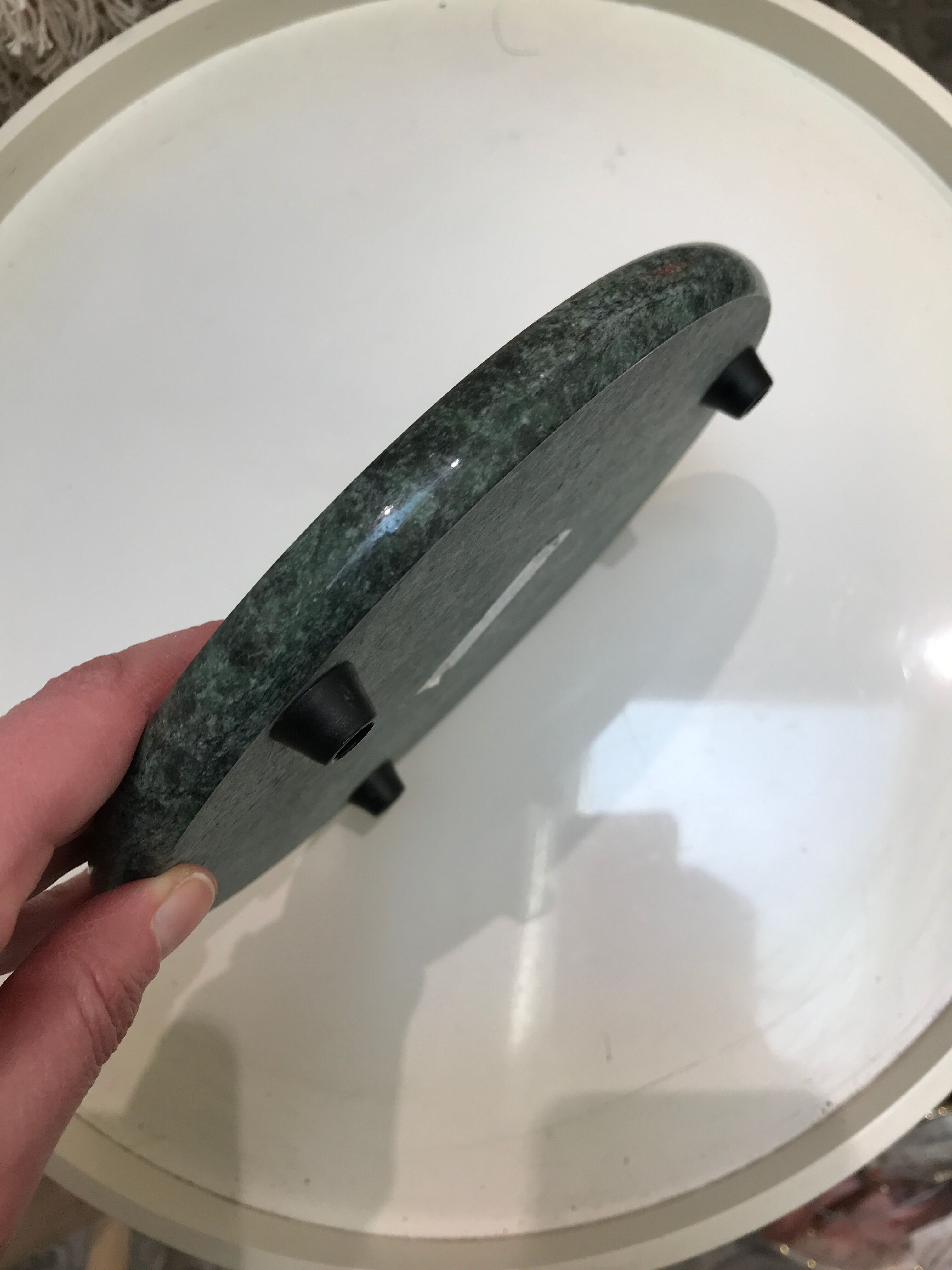 Flat green marble